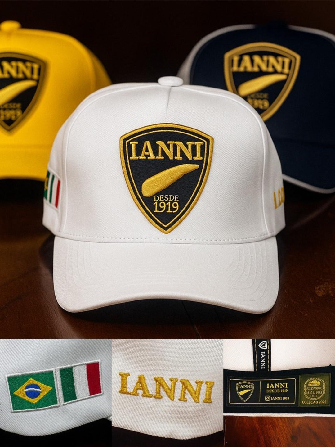 BONÉ IANNI 1919 - BIANCO (PROMOÇÃO ROMARIA ITU)